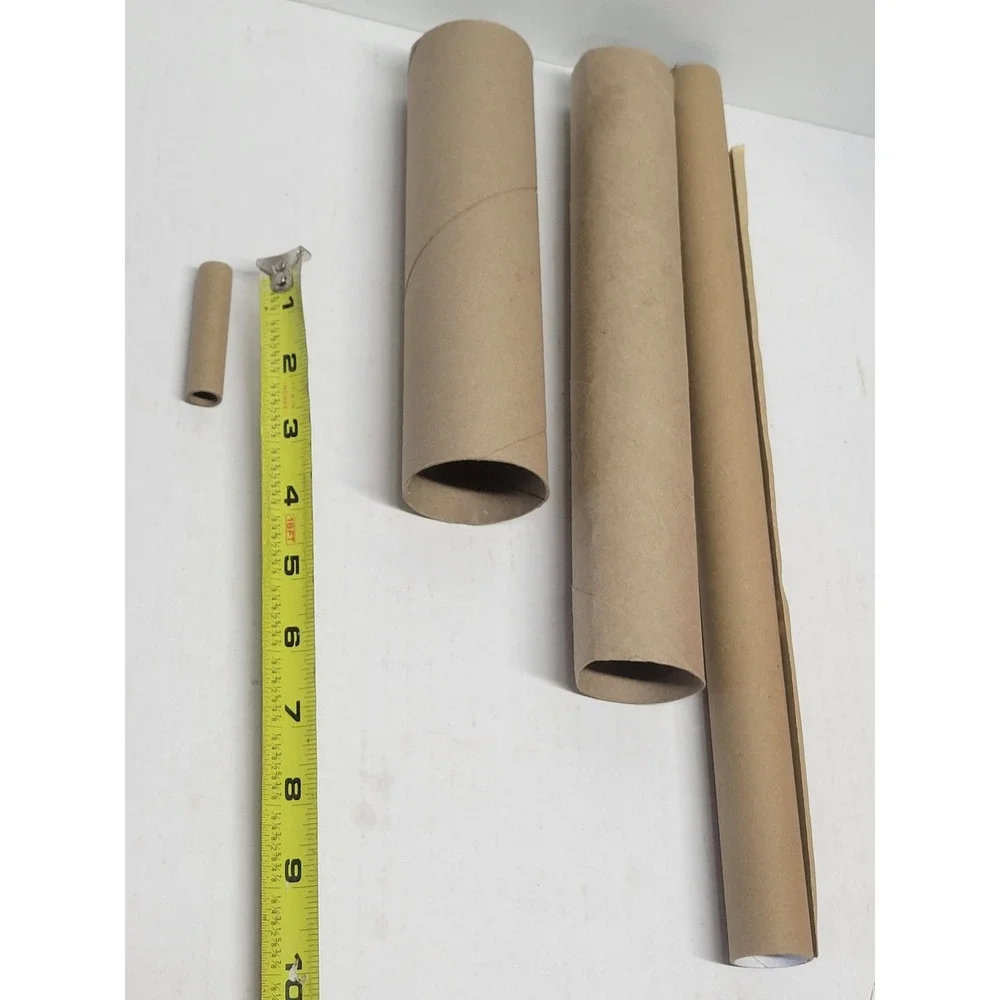 60pc Bulk Lot Assorted‎ Cardboard Tubes Kraft Paper Cores Crafting